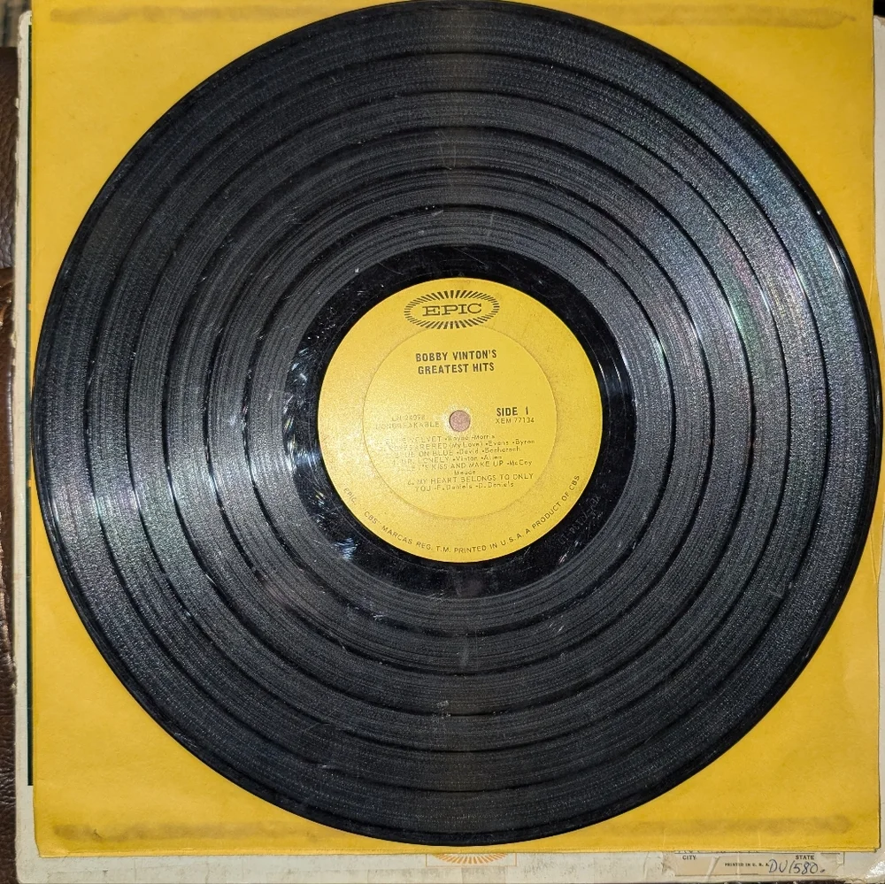 Bobby Vinton's Greatest Hits Vintage Vinyl Record - Picture 5 of 6